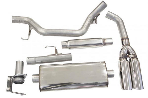 Raptor F150 Over Axle Dual Tip Rear Exit 2012-14 6.2L, Aft-Cat